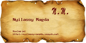 Nyilassy Magda névjegykártya